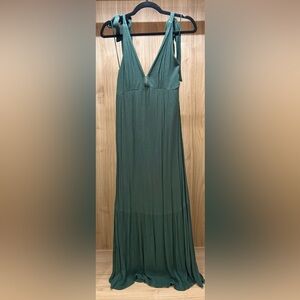 Abercrombie & Fitch Forest Green Maxi Dress